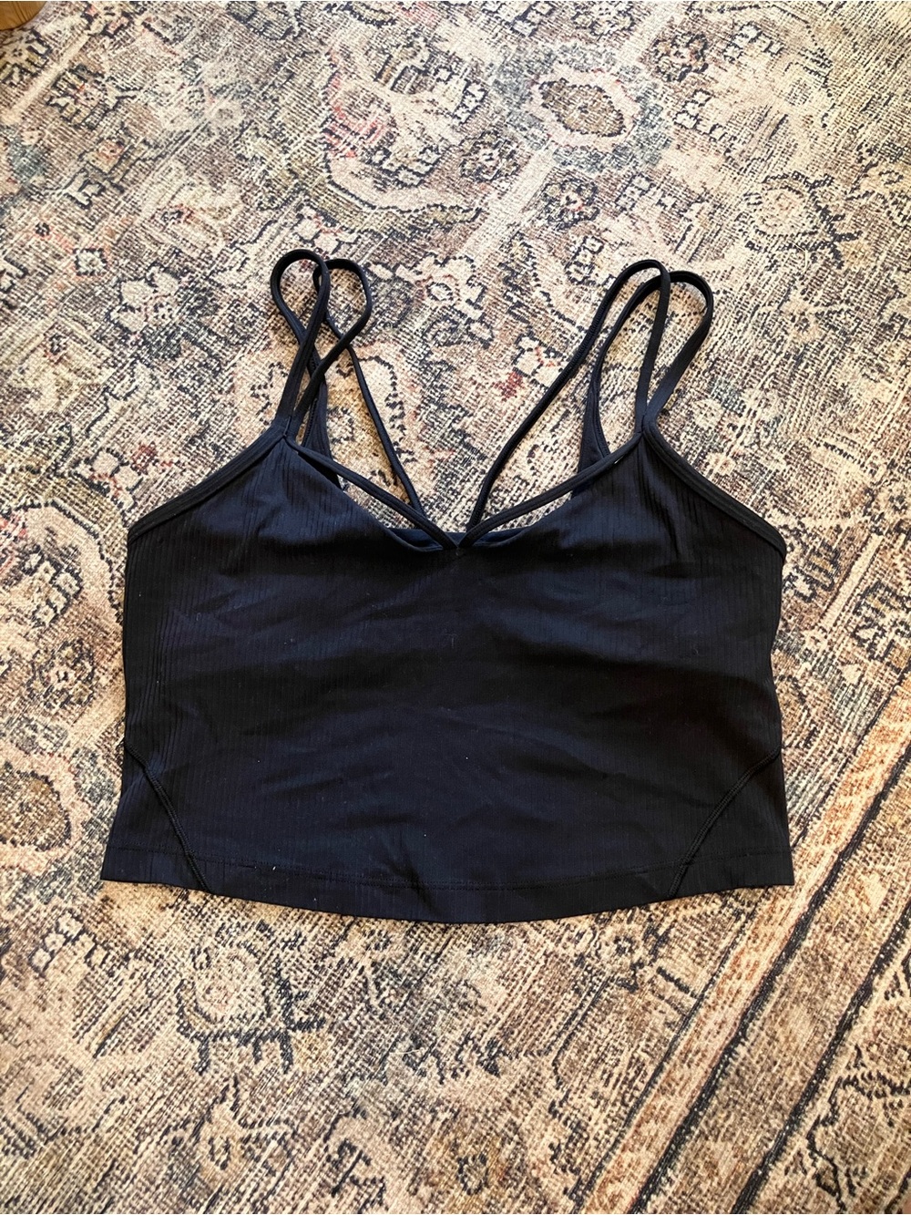 lululemon Like A Cloud Ribbed Longline Sports Bra